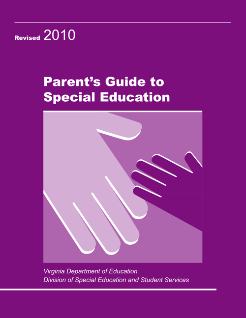Virginia Department of Education Parent's Guide to Special Education