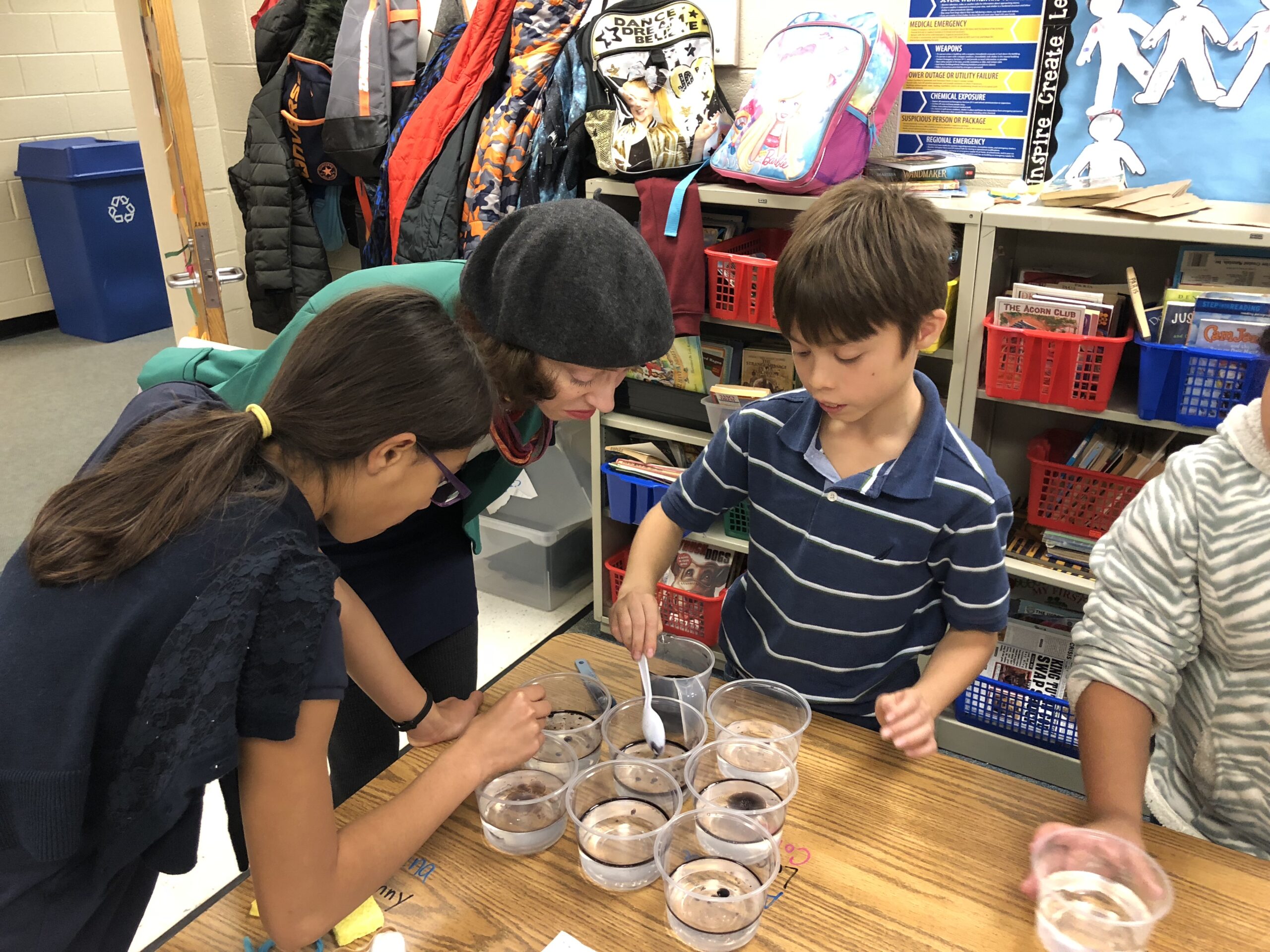 students conducting a science experiment